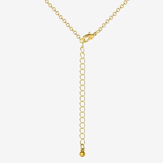 JS Jessica Simpson Gold Tone Pendant Necklace & Stud Earring Womens Crystal Butterfly 3-pc. Jewelry Set