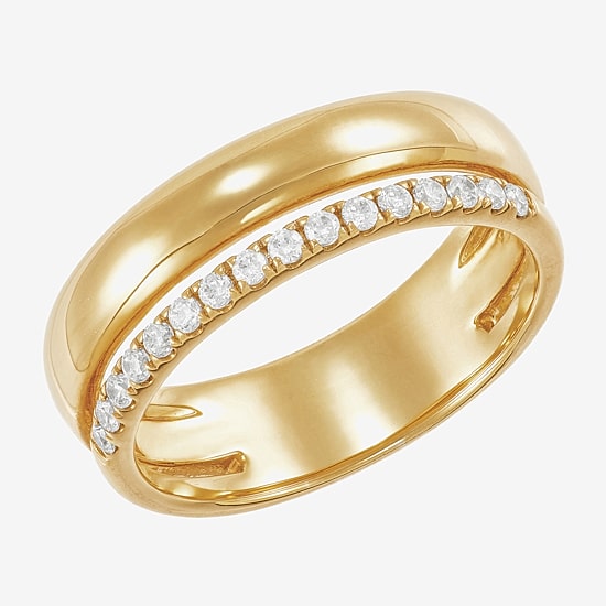 Limited Quantities! Womens 6MM 1/5 CT. Lab Grown White Diamond 14K Gold Band