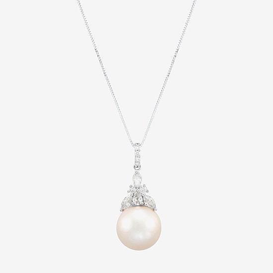 Limited Quantities! Womens 1/2 CT. T.W. Genuine White 14K Gold 18 Inch Pendant Necklace