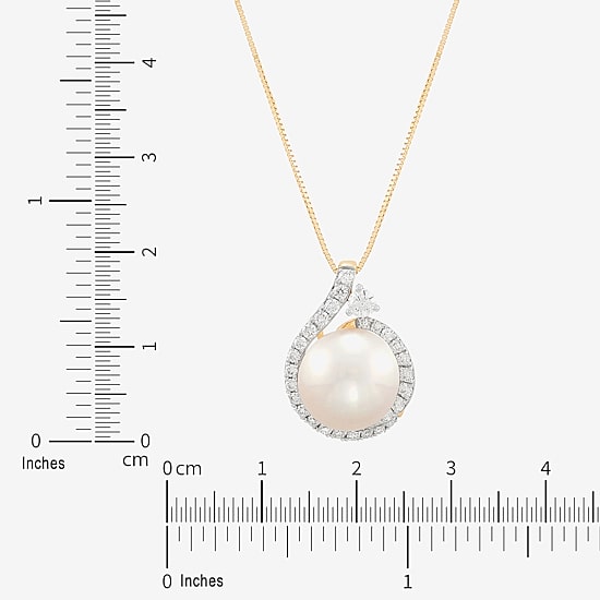 Limited Quantities! Womens 3/8 CT. T.W. Genuine White 14K Gold 18 Inch Pendant Necklace