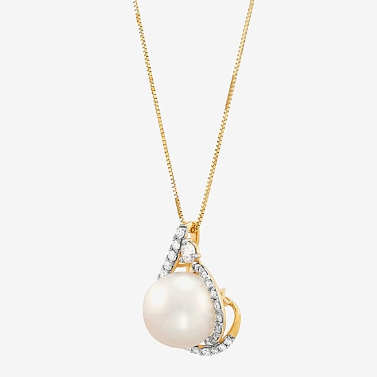 Limited Quantities! Womens 3/8 CT. T.W. Genuine White 14K Gold 18 Inch Pendant Necklace