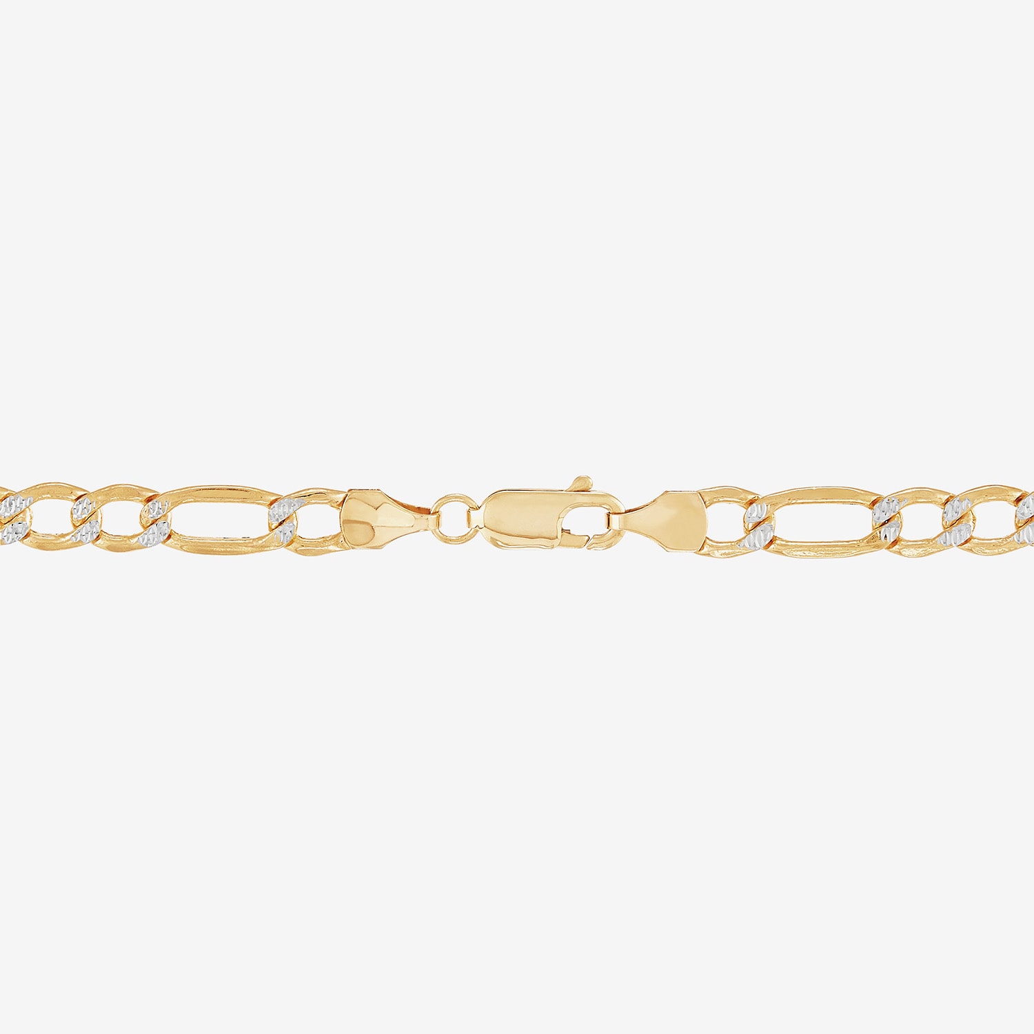 Made in Italy Womens 10K Gold 22 Inch Figaro Chain Necklace