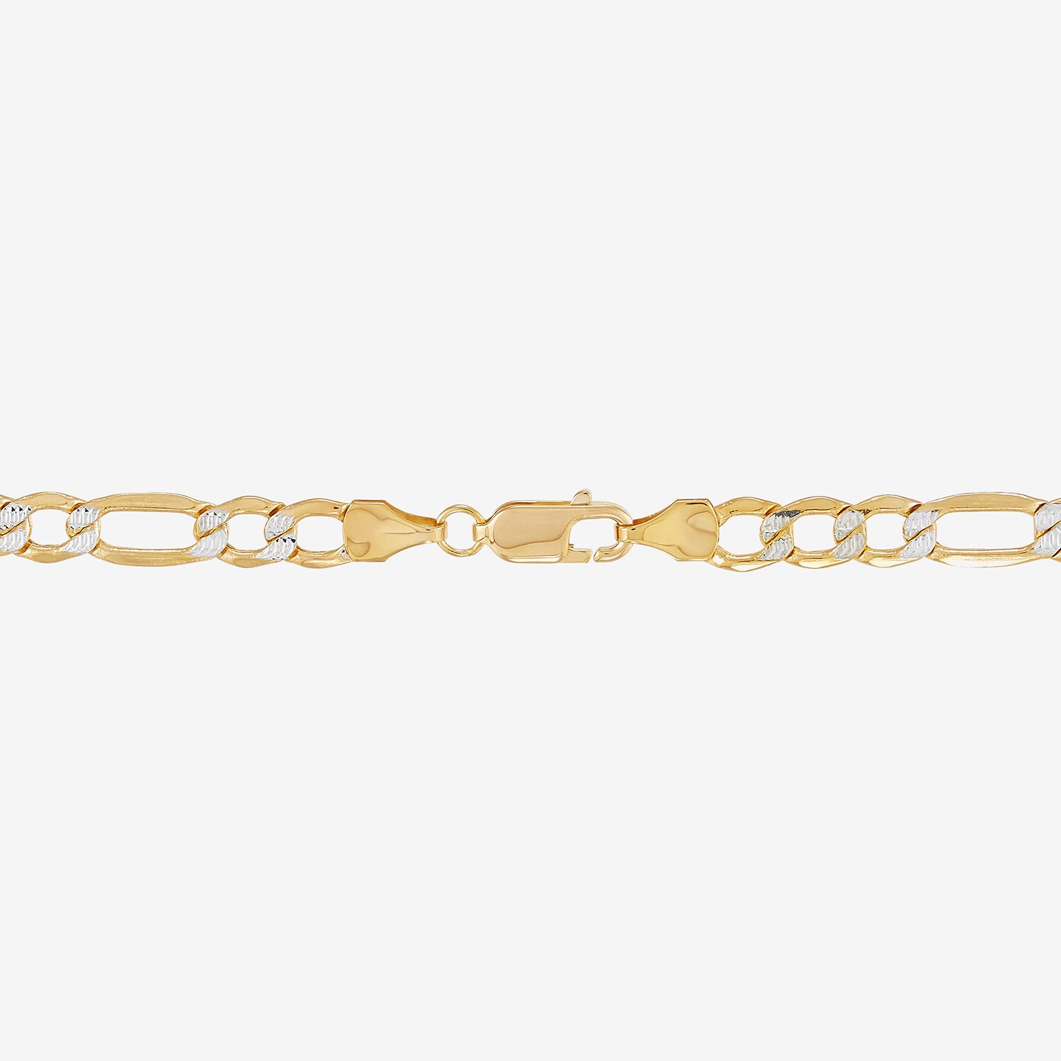 Made in Italy Womens 10K Gold 24 Inch Figaro Chain Necklace