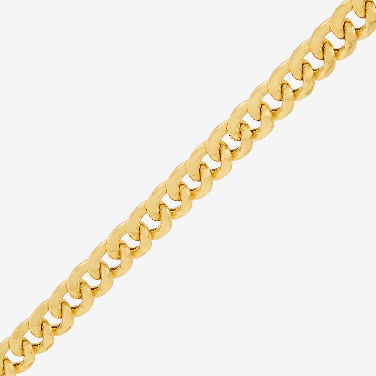 Made in Italy Womens 10K Gold Inch Chain Necklace