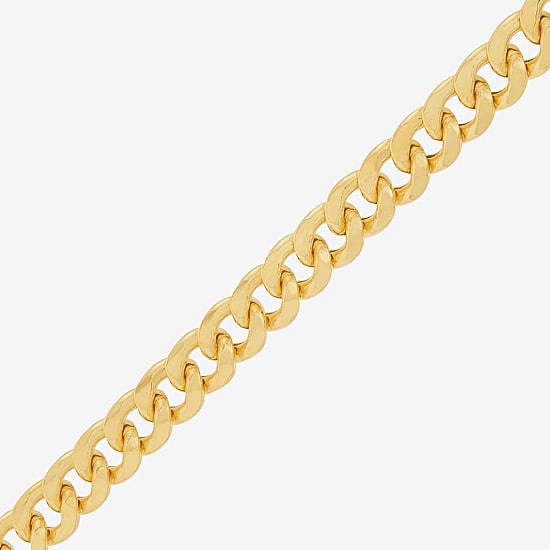 Made in Italy Womens 10K Gold 22 Inch Chain Necklace
