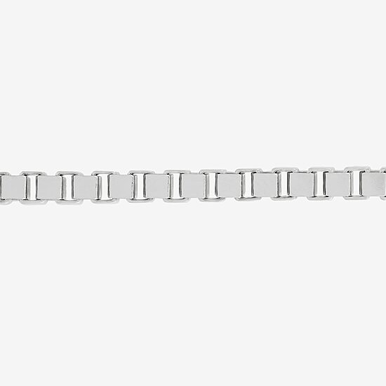 Limited Quantities! Womens Sterling Silver 7.5 Inch Box Chain Bracelet