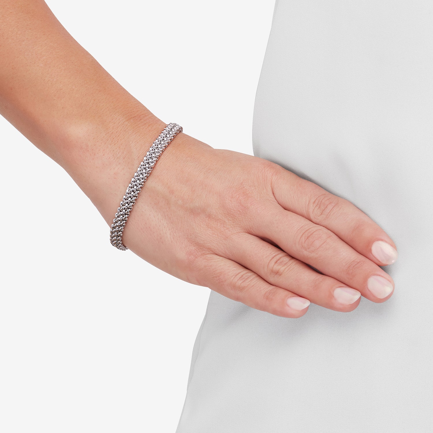 Limited Quantities! Womens Sterling Silver 7.5 Inch Link Chain Bracelet
