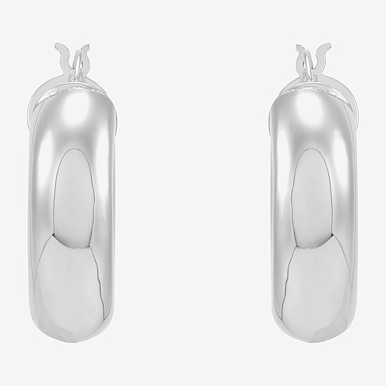 Limited Quantities! Womens Sterling Silver 26mm Hoop Earrings