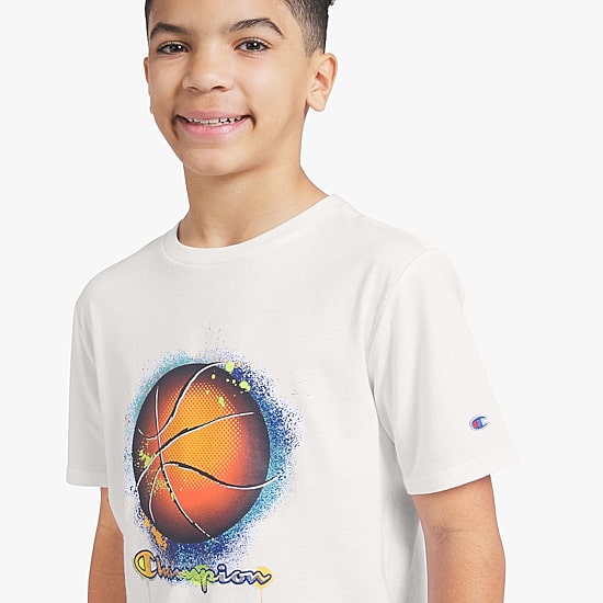 Champion Big Kid Boys Round Neck Short Sleeve Regular Fit Graphic T-Shirt