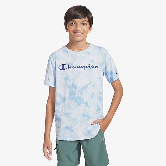 Champion Big Kid Boys Round Neck Short Sleeve Regular Fit Graphic T-Shirt