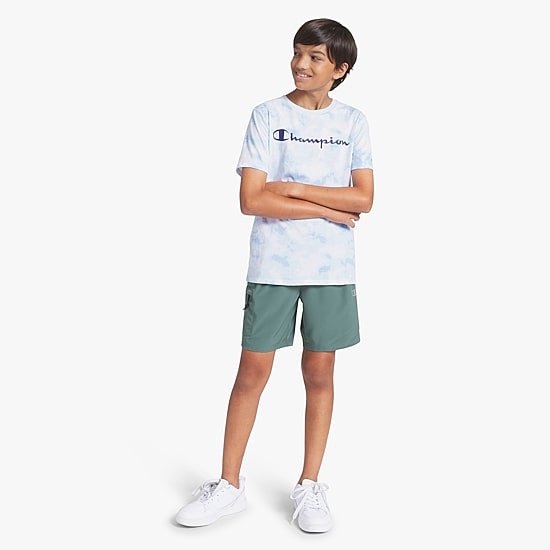 Champion Big Kid Boys Round Neck Short Sleeve Regular Fit Graphic T-Shirt
