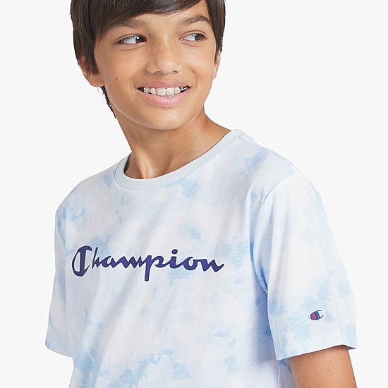 Champion Big Kid Boys Round Neck Short Sleeve Regular Fit Graphic T-Shirt
