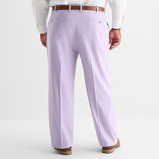 J. Ferrar Ultra Comfort Mens Big and Tall Stretch Fabric Regular Fit Flat Front Suit Pant