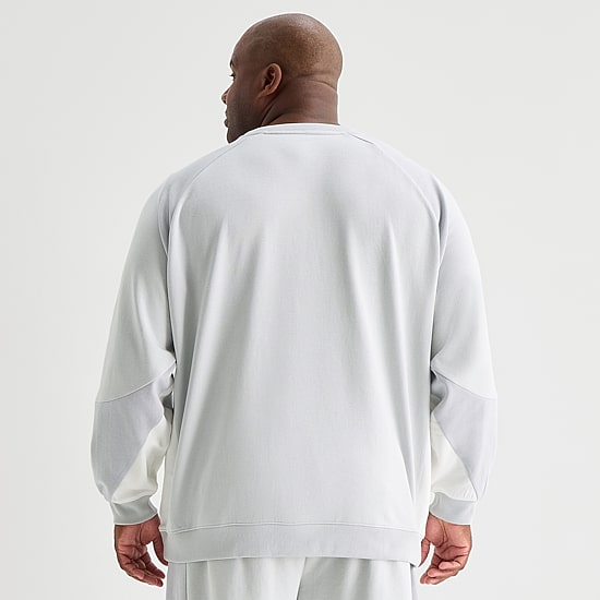 Shaquille O'Neal XLG™ Mens Crew Neck Long Sleeve Big and Tall Sweatshirt