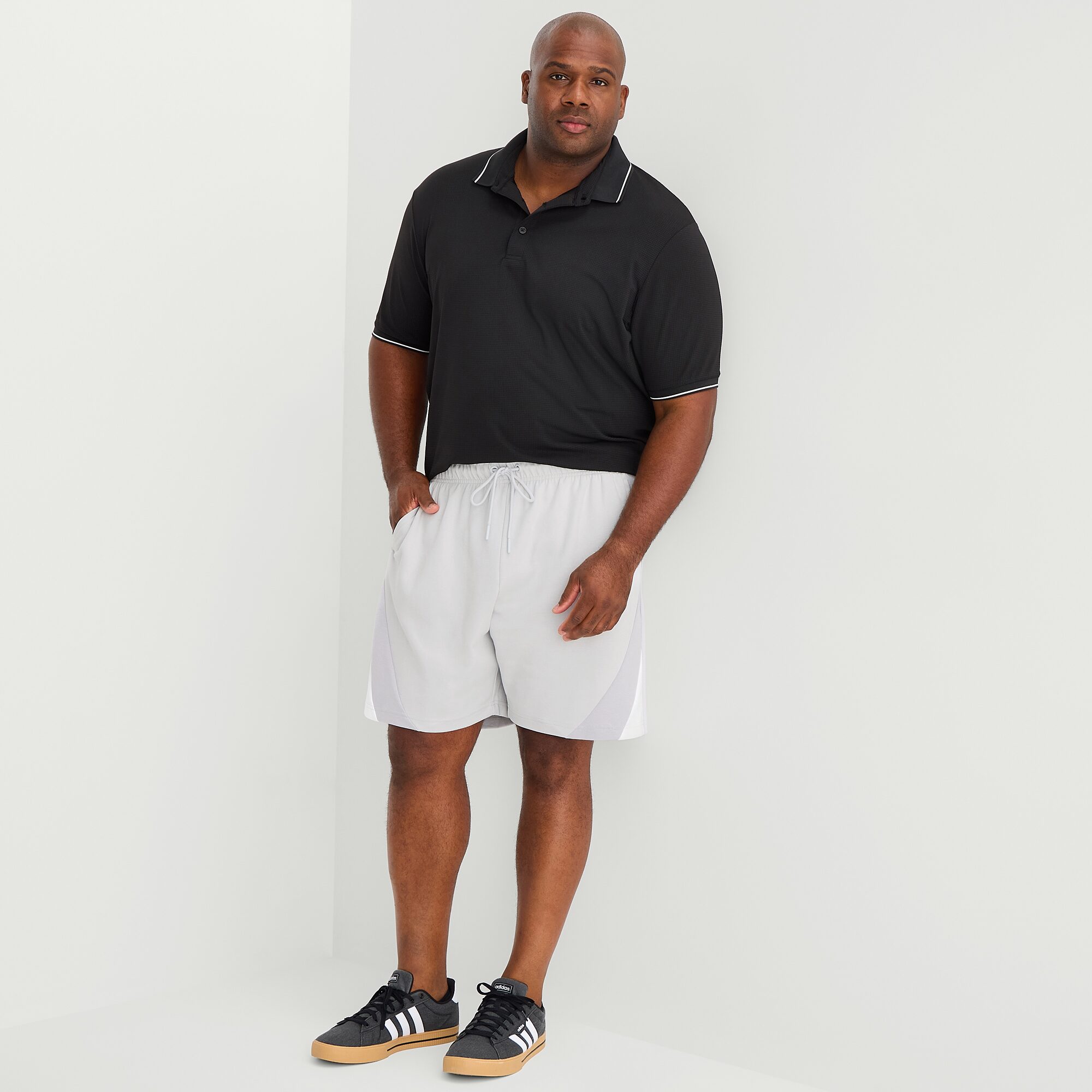 Shaquille O'Neal XLG™ Mens 8" Mid Rise Big and Tall DRAWSTRING WAIST Active Pull-On Short