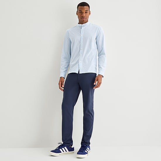 Stylus Mens Long Sleeve Regular Fit Button-Down Shirt