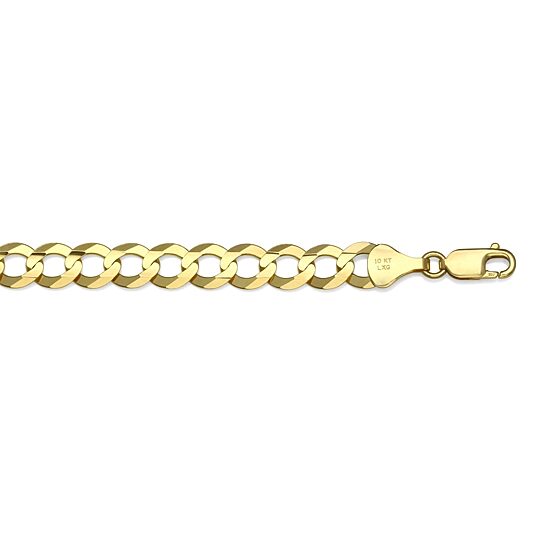14K Yellow Gold 7MM Curb Necklace