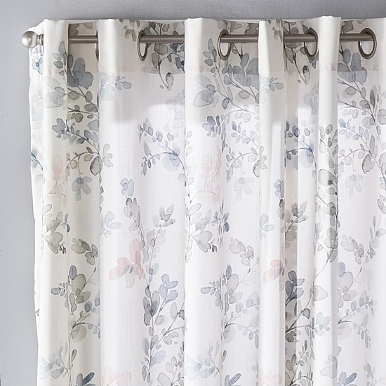 Sunsafe Refresh Floral Grommet Top Light-Filtering Single Curtain Panel