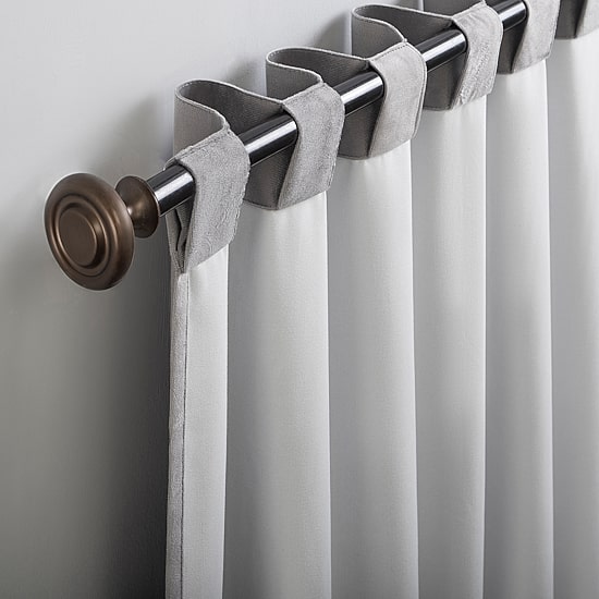 Sun Zero Amherst Velvet Thermal Extreme Back Tab Energy Saving 100% Blackout Single Curtain Panel