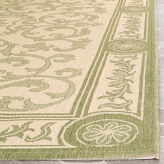 Safavieh Courtyard Collection Miah Floral Indoor/Outdoor Runner Rug