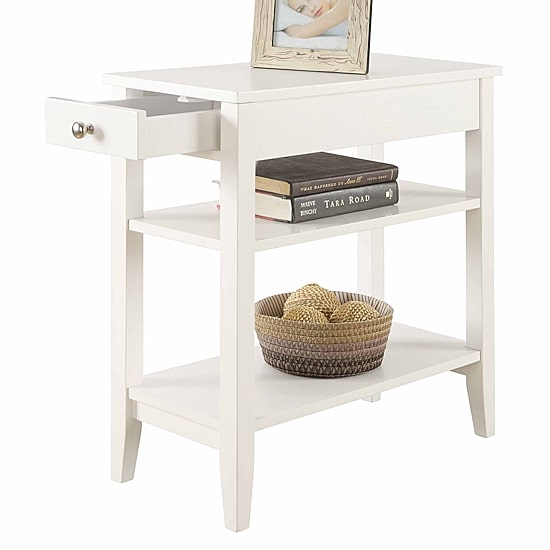American Heritage 3-Tier End Table with Drawer