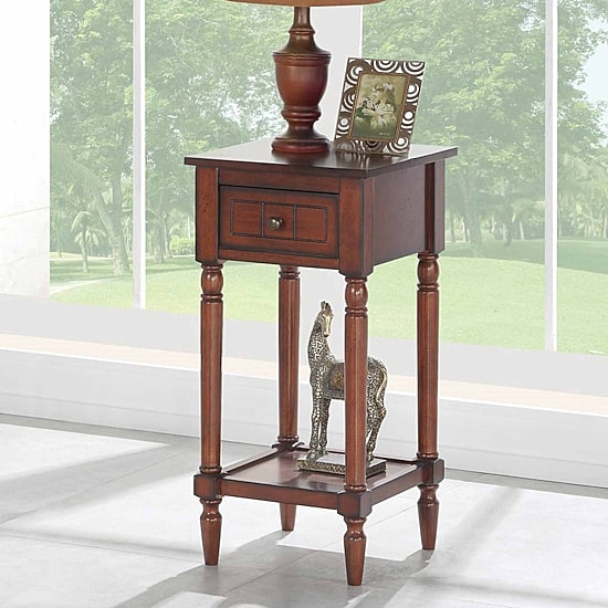 French Country Khloe 1-Drawer End Table