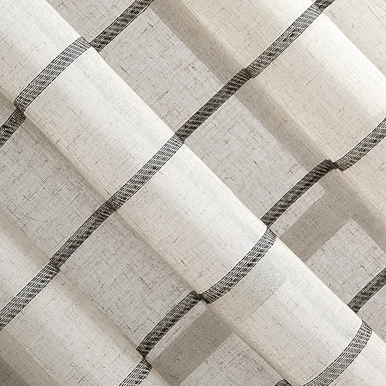 Clean Window Twill Stripe Anti-Dust 2-pc. Rod Pocket Window Tier