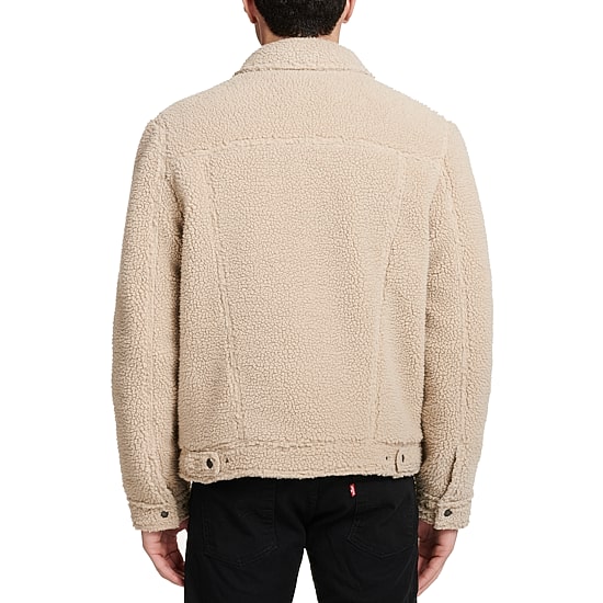 Levi's® Men's Sherpa Trucker Jacket, Color: Oatmeal - JCPenney