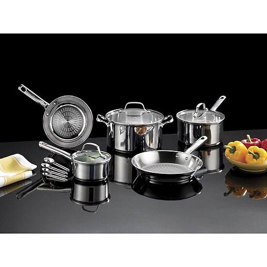T-Fal 12-pc. Stainless Steel Non-Stick Cookware Set