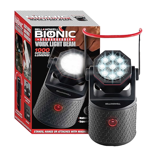 Bell + Howell Bionic Rechargeable Work Light Beam with Stand