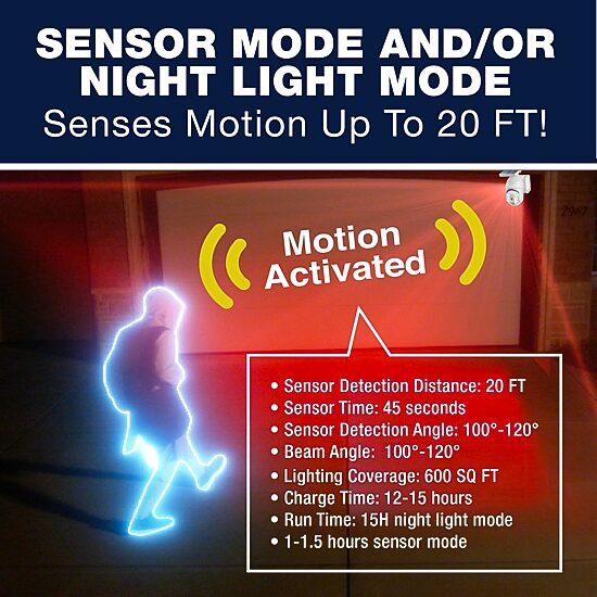 Bell + Howell Bionic Security Spotlight Extreme Solar Powered Motion Activated - White