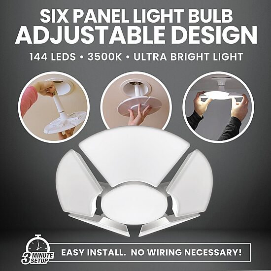 Bell + Howell Hexbulb Six Panel Adjustable Light