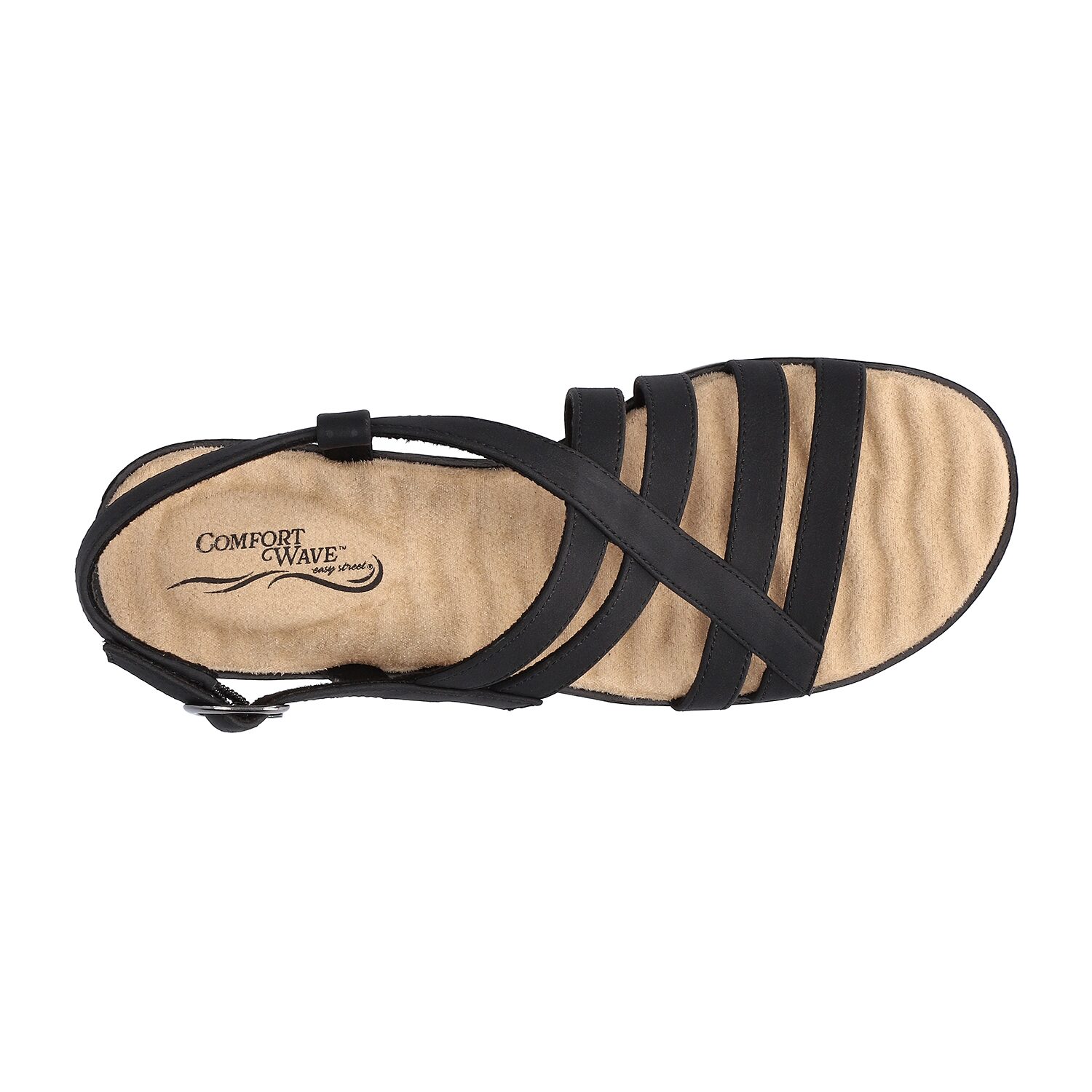 Easy Street Womens Lobo Strap Sandals