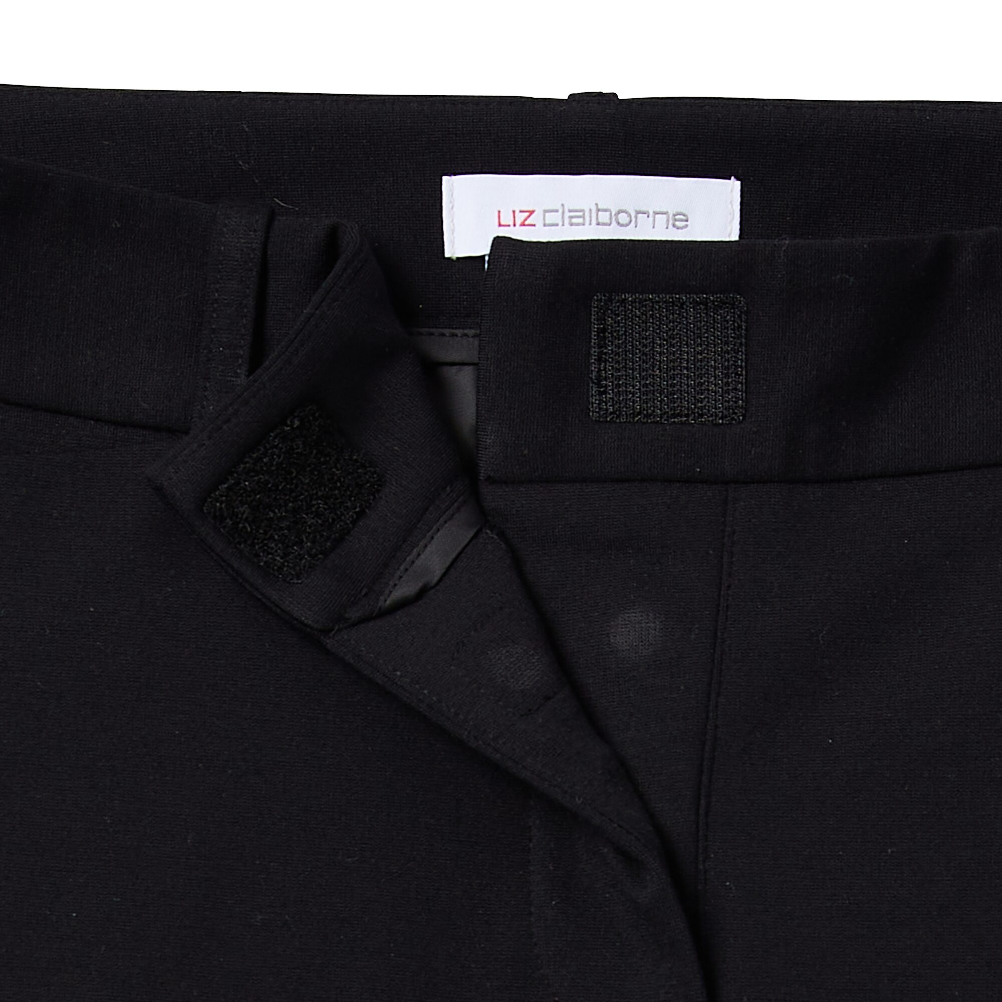 Liz Claiborne Adaptive Emma Ponte Womens Easy-on + Easy-off Seated Wear Straight Mid Rise Ankle Pant