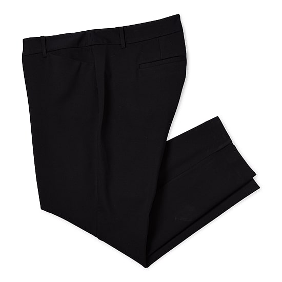 Liz Claiborne Adaptive Emma Ponte Womens Plus Easy-on + Easy-off Seated Wear Straight Mid Rise Ankle Pant