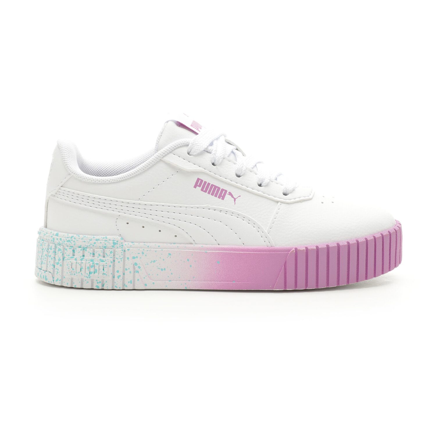 PUMA Carina 2.0 Fade Speckle Little Kid Girls Sneakers