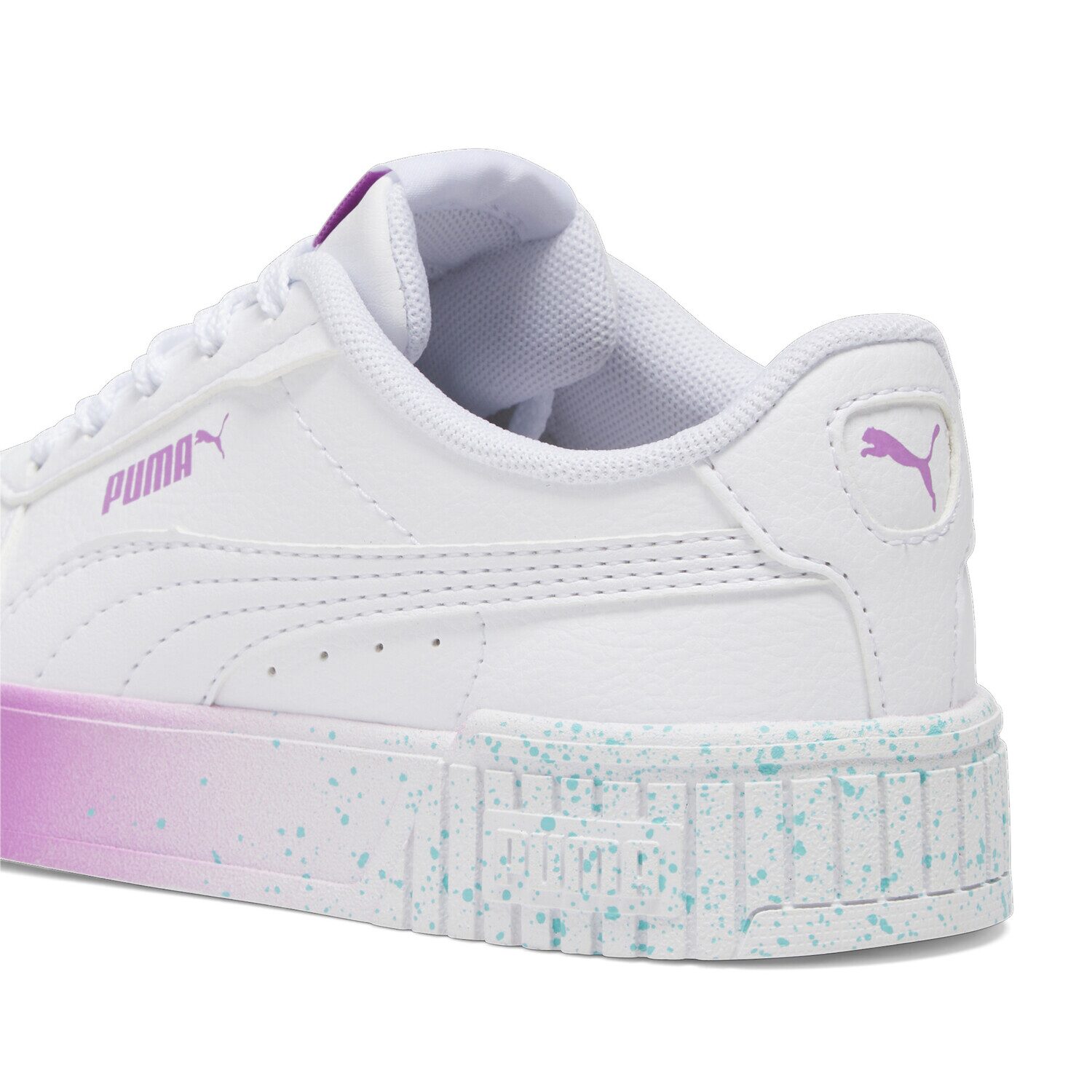 PUMA Carina 2.0 Fade Speckle Little Kid Girls Sneakers