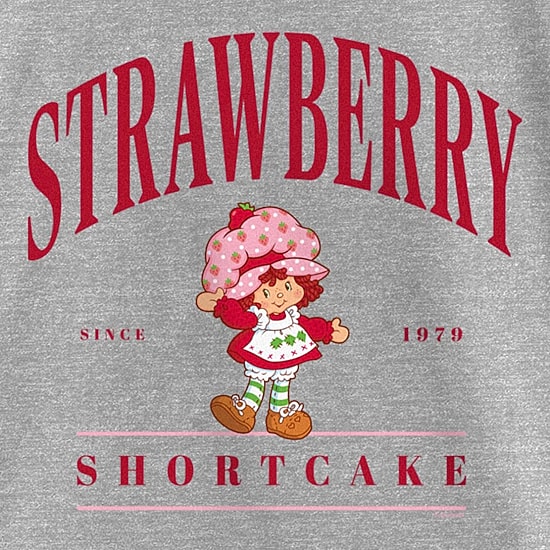 Collegiate Strawberry Shortcake Little & Big Kid Girls Crew Neck Short Sleeve T-Shirt