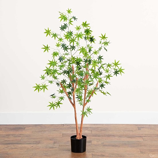 Nearly Natural 4ft. Green Maple Indoor Artificial Tree