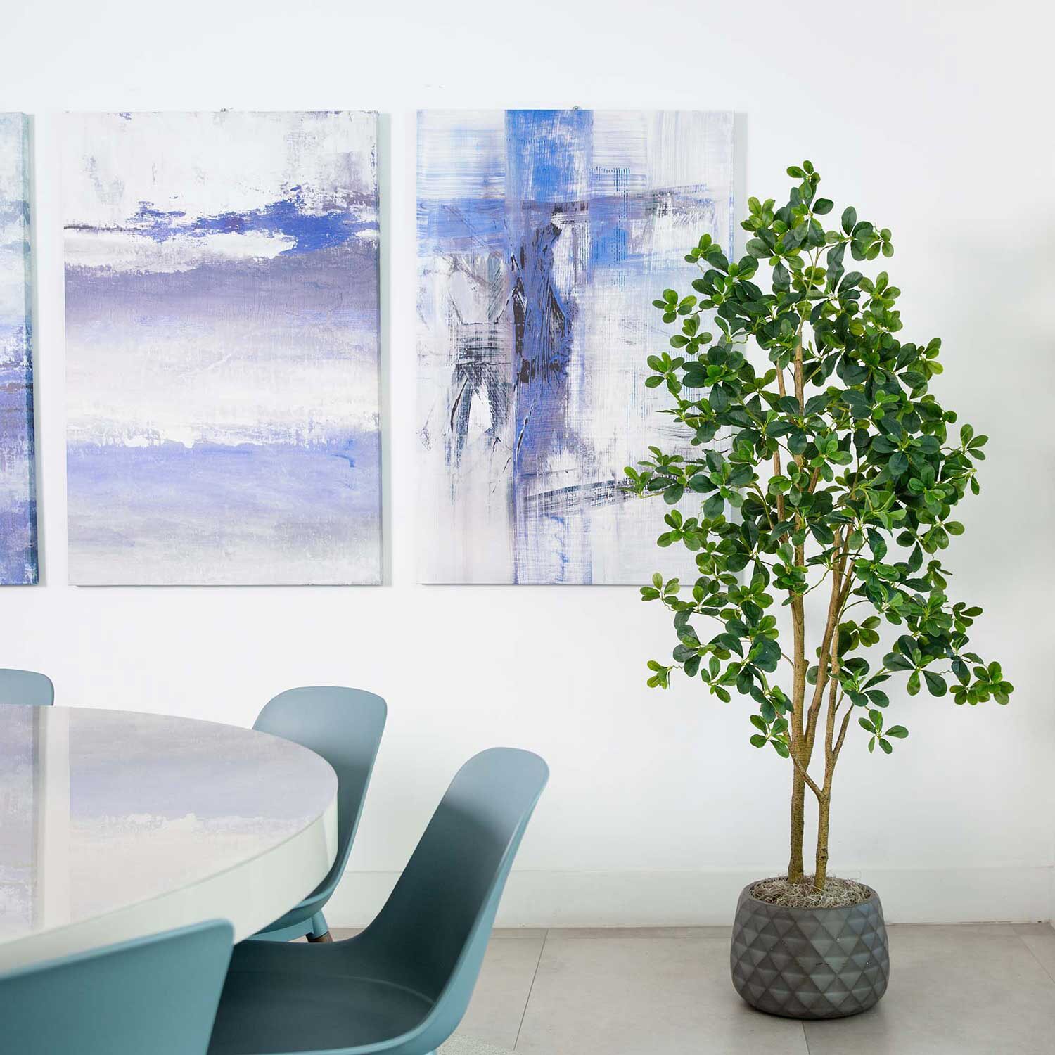 Nearly Natural 6ft. Green Black Olive Indoor Artificial Tree
