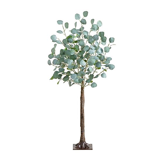 Nearly Natural 4ft. Green Lighted Eucalyptus Indoor Artificial Tree