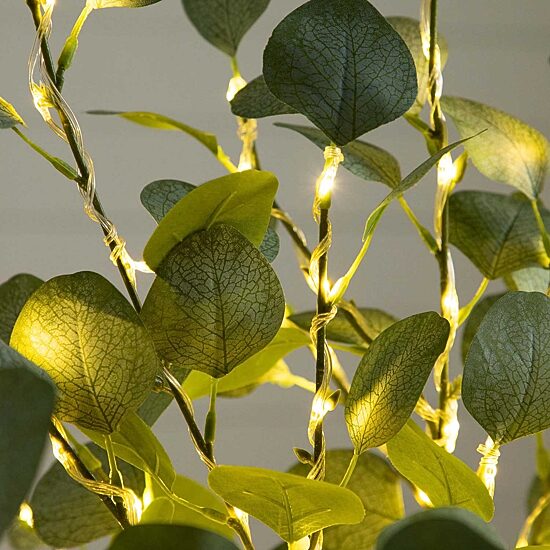 Nearly Natural 4ft. Green Lighted Eucalyptus Indoor Artificial Tree
