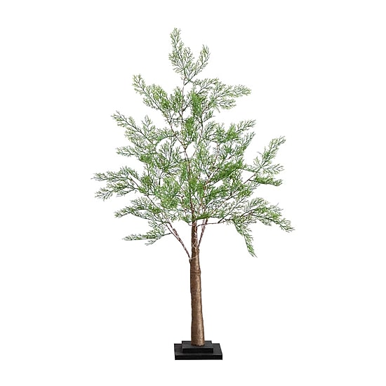 Nearly Natural 3ft. Green Lighted Cypress Indoor Artificial Tree