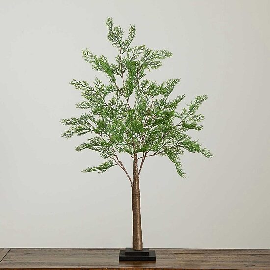 Nearly Natural 3ft. Green Lighted Cypress Indoor Artificial Tree