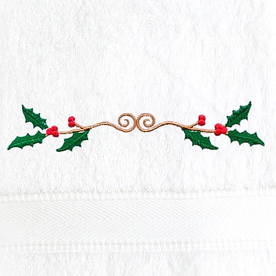 Linum Home Textiles Holly Border 2-pc. Hand Towel