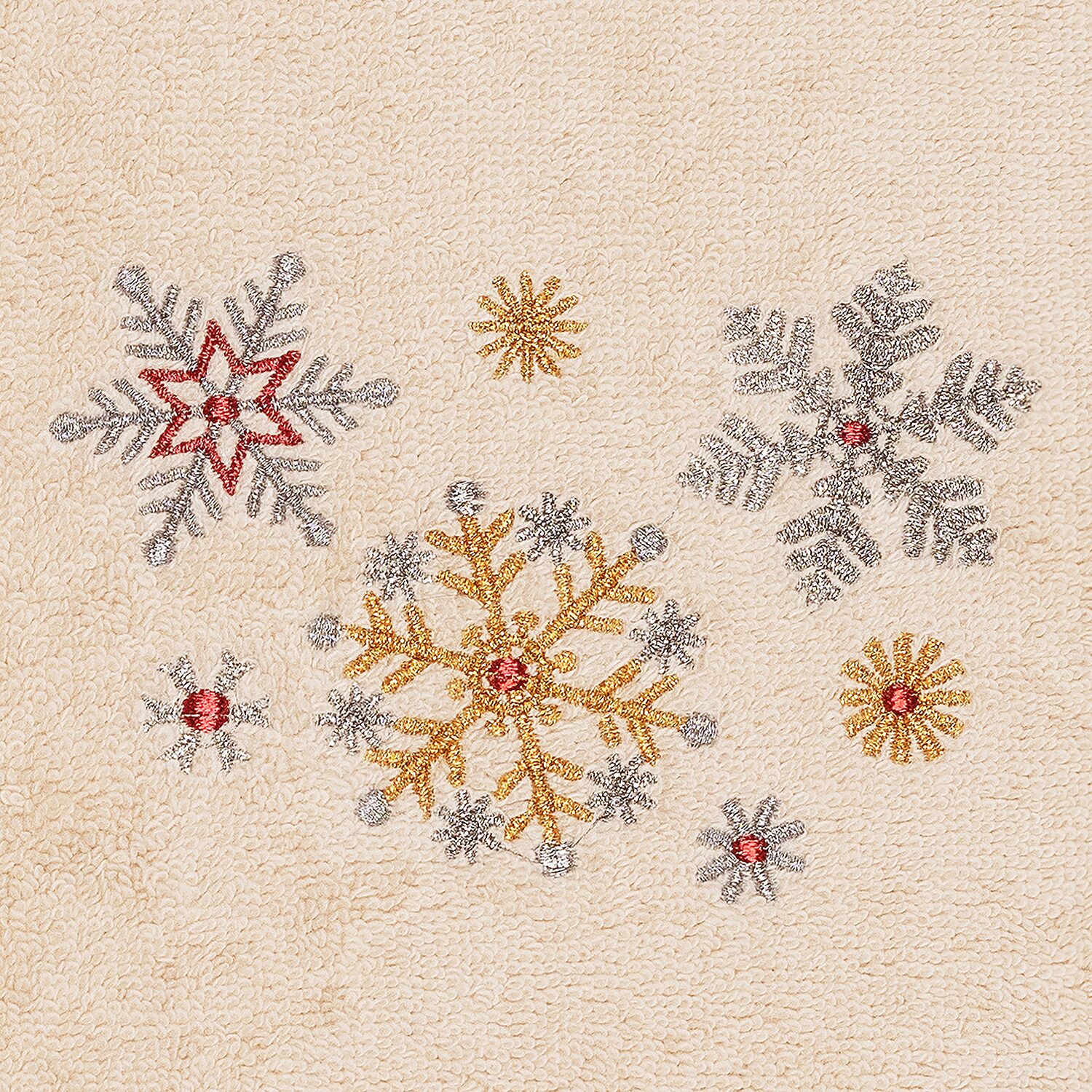 Linum Home Textiles Christmas Snowfall 2-pc. Hand Towel