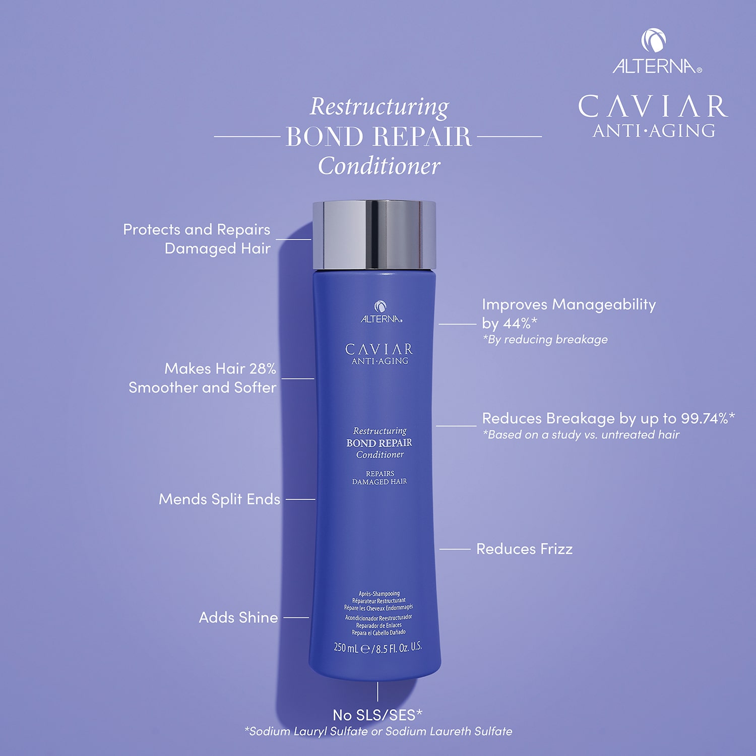 ALTERNA Caviar Restructuring Bond Repair Trial Kit 3-pc. Value Set