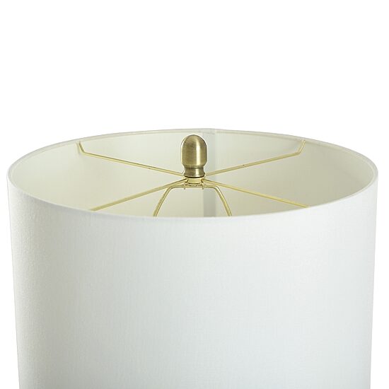 Collective Design By Stylecraft Glass With Gold Metal Rod Table Lamp