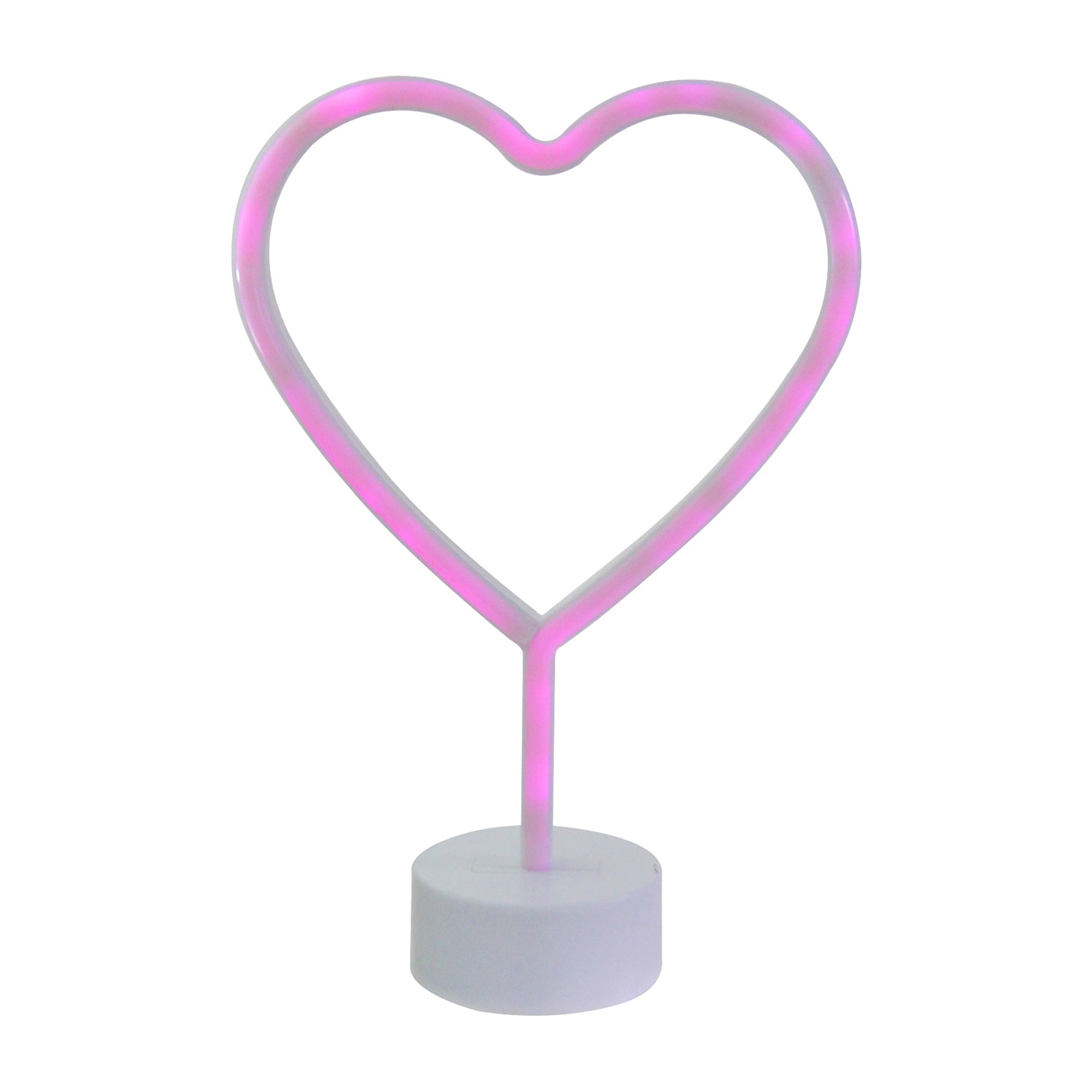 Northlight 11.5in Pink Heart Led Neon Style Lighted Valentines Day Tabletop Decor