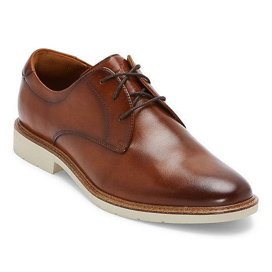 Florsheim Mens Highpoint Plain Toe Round Closed Toe Oxford Shoes